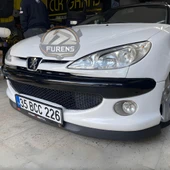 Peugeot 206 206+ 1998-2012 Uyumlu H lip Esnek Ön Lip 2 Parça Karlık Ön Ek Tampon Altı Dil - 11