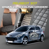 Peugeot 307 Antrasit Renk Tay Tüyü Cepli & Terletmez Sırtlı Oto Koltuk Minder Seti - Koltuk Koruma Kılıfı (ÖN & ARKA TAM SET) thumbnail 1