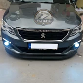 Peugeot 301 2012-2021 Uyumlu H lip Esnek Ön Lip 2 Parça Karlık Ön Ek Tampon Altı Dil thumbnail 8