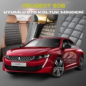 Peugeot 508 Antrasit Renk Tay Tüyü Cepli & Terletmez Sırtlı Oto Koltuk Minder Seti - Koltuk Koruma Kılıfı (ÖN & ARKA TAM SET) thumbnail 1