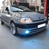 Renault Clio Symbol Hb Sedan 1998-2002 Uyumlu H lip Esnek Ön Lip 2 Parça Karlık Ön Ek Tampon Altı Dil - 8