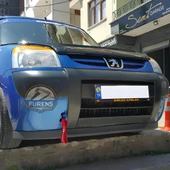 Peugeot Partner 2 2002-2008 Uyumlu H lip Esnek Ön Lip 2 Parça Karlık Ön Ek Tampon Altı Dil thumbnail 3