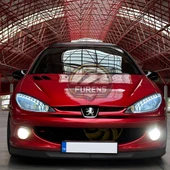 Peugeot 206 206+ 1998-2012 Uyumlu H lip Esnek Ön Lip 2 Parça Karlık Ön Ek Tampon Altı Dil - 8