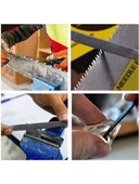 6 Parça Kauçuk Saplı Mini Eğe Set 18 Cm Eğe Törpü Seti Hassas Çelik Anahtar Deri Metal Hobi Eğe Set - 2