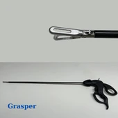 Laparoskopik Grasper - Plastik Saplı - PraticMed - 1