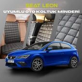 Seat Leon Antrasit Renk Tay Tüyü Cepli & Terletmez Sırtlı Oto Koltuk Minder Seti - Koltuk Koruma Kılıfı (ÖN & ARKA TAM SET) thumbnail 1