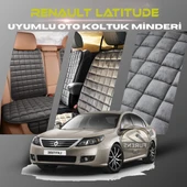 Renault Latitude Antrasit Renk Tay Tüyü Cepli & Terletmez Sırtlı Oto Koltuk Minder Seti - Koltuk Koruma Kılıfı (ÖN & ARKA TAM SET) thumbnail 1