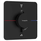 Hansgrohe ShowerSelect Comfort Q Termostat Ankastre 2 Çıkış Satin Siyah 15583670 - 1