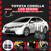 Toyota Corolla 2013-2018 Sis Farı Uyumlu Şimşek Etkili Led Xenon Premium Series H11 thumbnail 1