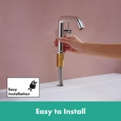 Hansgrohe Tecturis S Lavabo Bataryası 110 Coolstart Krom 73320000 - 6