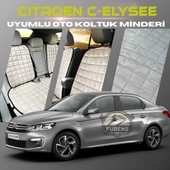 Citroen C-Elysee Bej Renk Tay Tüyü Cepli & Terletmez Sırtlı Oto Koltuk Minder Seti - Koltuk Koruma Kılıfı (ÖN & ARKA TAM SET) thumbnail 1