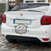 Renault Symbol 2013-2023 Bagaj Üstü Yarasa Spoiler Bagaj Çıtası Piano Black Spoyler - 8