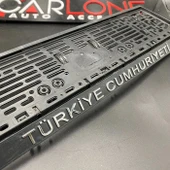 2 Adet Plakalık Parlak Siyah Türkiye Cumhuriyeti Çıtçıtlı - 2