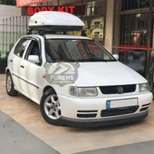 Volkswagen Polo Mk3 1994-2003 6N Uyumlu H lip Esnek Ön Lip 2 Parça Karlık Ön Ek Tampon Altı Dil thumbnail 1