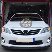 Toyota Corolla E140 2006-2012 Uyumlu H lip Esnek Ön Lip 2 Parça Karlık Ön Ek Tampon Altı Dil thumbnail 1