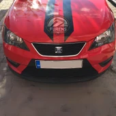 Seat İbiza mk3 2014-2023 Uyumlu H lip Esnek Ön Lip 2 Parça Karlık Ön Ek Tampon Altı Dil - 3