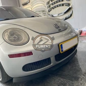 Volkswagen Beetle 1995-2008 Uyumlu H lip Esnek Ön Lip 2 Parça Karlık Ön Ek Tampon Altı Dil thumbnail 3