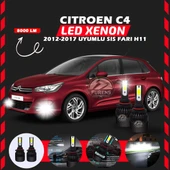 Citroen C4 2012-2017 Sis Farı Uyumlu Şimşek Etkili Led Xenon Light Series H11 thumbnail 1