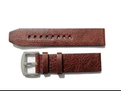 Fado&Her Saate Uyumlu Hakiki Grizi Deri Saat Kordonu 22  mm  (165)  kahverengi thumbnail 3