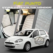Fiat Punto Bej Renk Tay Tüyü Cepli & Terletmez Sırtlı Oto Koltuk Minder Seti - Koltuk Koruma Kılıfı (ÖN & ARKA TAM SET) thumbnail 1