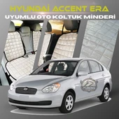 Hyundai Accent Era Bej Renk Tay Tüyü Cepli & Terletmez Sırtlı Oto Koltuk Minder Seti - Koltuk Koruma Kılıfı (ÖN & ARKA TAM SET) thumbnail 1