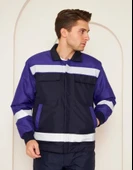 Mervem Saks Mavi Robalı Lacivert Soğuk Hava Mont Pantolon Takım Su ve Rüzgar İticili thumbnail 2