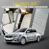 Peugeot 301 Bej Renk Tay Tüyü Cepli & Terletmez Sırtlı Oto Koltuk Minder Seti - Koltuk Koruma Kılıfı (ÖN & ARKA TAM SET) thumbnail 1