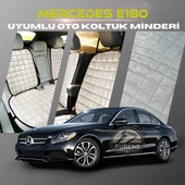 Mercedes E180 Bej Renk Tay Tüyü Cepli & Terletmez Sırtlı Oto Koltuk Minder Seti - Koltuk Koruma Kılıfı (ÖN & ARKA TAM SET) thumbnail 1