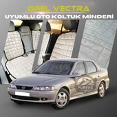 Opel Vectra Bej Renk Tay Tüyü Cepli & Terletmez Sırtlı Oto Koltuk Minder Seti - Koltuk Koruma Kılıfı (ÖN & ARKA TAM SET) thumbnail 1
