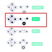 Xbox One S İç Lastik Kol Tamiri Silikon İletken Yedek Parça thumbnail 2