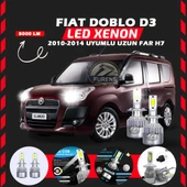 Fiat Doblo D3 2012-2015 Uzun Far Uyumlu Şimşek Etkili Led Xenon Performance Series H7 thumbnail 1