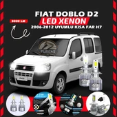 Fiat Doblo D2 2006-2012 Kısa Far Uyumlu Şimşek Etkili Led Xenon Performance Series H7 - 1