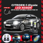 Citroen C-Elysee 2010-2023 Uzun Far Uyumlu Şimşek Etkili Led Xenon Pro Series H1 thumbnail 1