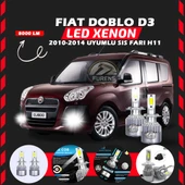 Fiat Doblo D3 2006-2012 Sis Farı Uyumlu Şimşek Etkili Led Xenon Performance Series H11 thumbnail 1