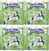 Familia Plus Tuvalet Kağıdı 3 Katlı 128 Li Paket Natural Organik Bambu Özlü (4PK*32) - 1