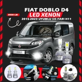 Fiat Doblo D4 2015-2023 Sis Farı Uyumlu Şimşek Etkili Led Xenon Performance Series H11 thumbnail 1