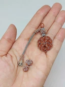 Bakır El İşi Kazaz Püskül & 2 Habbeli Takım (55984) thumbnail 1