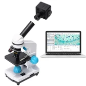 Monozone  2000X Zoom Monoküler Mikroskop Kiti Laboratuvar Eğitim Okul Usb Biyolojik Hd Dijital - 7