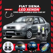 Fiat Siena 1999-2002 Kısa Far Uyumlu Şimşek Etkili Led Xenon Pro Series H7 - 1