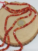 Akik Taşı Küp Şekilli Faset Kesim 4mm Dizi (55994) thumbnail 5