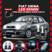 Fiat Siena 1999-2002 Uzun Far Uyumlu Şimşek Etkili Led Xenon Pro Series H1 thumbnail 1