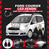 Ford Courier 2007-2014 Kısa Far Uyumlu Şimşek Etkili Led Xenon Light Series H1 thumbnail 1