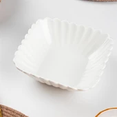 Porsima 1750N Porselen Kase, Derin Kase Sunum, Servis Kasesi Servis Tabağı Kare 16 Cm - 3
