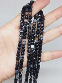 Akik Taşı Küp Şekilli Faset Kesim 4mm Dizi (55992) thumbnail 4