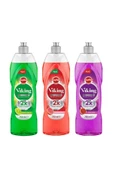Viking TECHNOPOWER 3'lü Bulaşık Deterjanı Misket Limon, Kara İncir, Greyfurt 750 ml X 3 Adet thumbnail 1