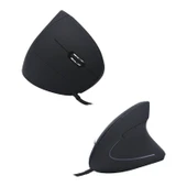 Monozone Yeni Nesil Kablosuz Ergonomik Dikey Mouse PC Gamer Usb Bilek Destekli Vertical Gamer Mouse - 5