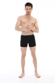 Erkek Elastanlı Biyeli Siyah Boxer Şort 880 thumbnail 1