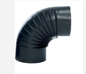0,40 MM MAT SİYAH SOBA BORUSU DİRSEK - 1