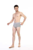Erkek Ribana Klasik Gri Melanj Slip 860 - 3