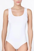 Kadın Geniş Askılı Beyaz Body 761 - 1